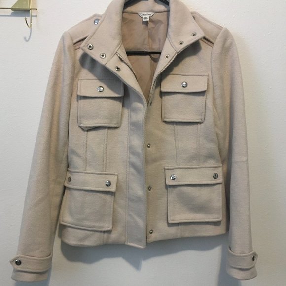 Calvin Klein Utility style wool jacket - Picture 3 of 13